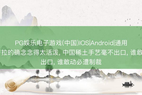 PG娱乐电子游戏(中国)IOS|Android|通用APP下载 卢拉的确念念得太活泼， 中国稀土手艺毫不出口， 谁敢动必遭制裁