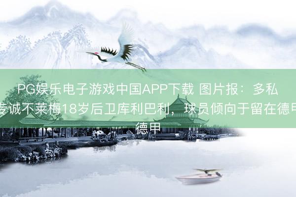 PG娱乐电子游戏中国APP下载 图片报：多私专诚不莱梅18岁后卫库利巴利，球员倾向于留在德甲