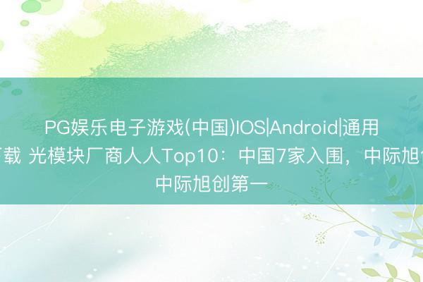 PG娱乐电子游戏(中国)IOS|Android|通用APP下载 光模块厂商人人Top10:中国7家入围,中际旭创第一