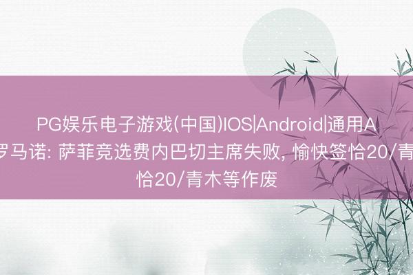 PG娱乐电子游戏(中国)IOS|Android|通用APP下载 罗马诺: 萨菲竞选费内巴切主席失败， 愉快签恰20/青木等作废