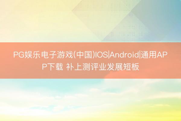PG娱乐电子游戏(中国)IOS|Android|通用APP下载 补上测评业发展短板